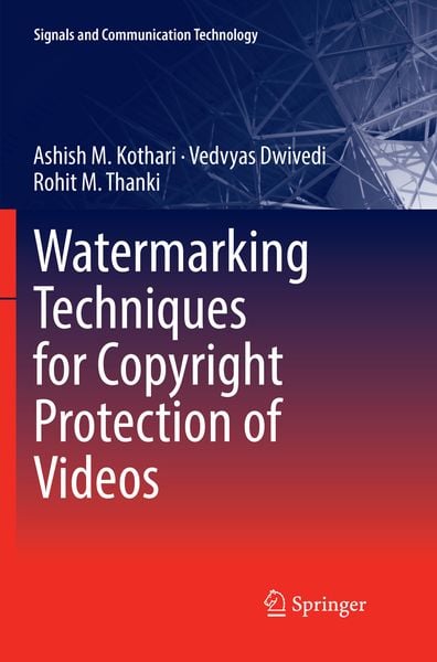 Produktbild: Watermarking Techniques for Copyright Protection of Videos