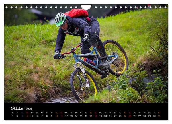 Produktbild: Mountainbike Freeride Momente (Wandkalender 2026 DIN A4 quer), CALVENDO Monatskalender