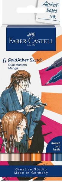 Produktbild: Faber-Castell Goldfaber Sketch Marker Manga 6er Set