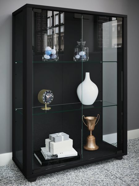 Produktbild: Holz Glas Stand Vitrine Sammelvitrine Sintalo