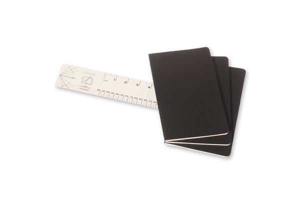 Produktbild: Moleskine Cahier large liniert schwarz DIN A5. 3er Pack