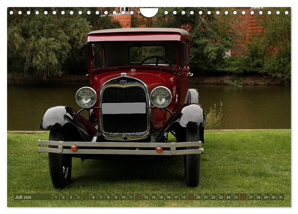 Produktbild: Oldtimer vergangenger Jahrzehnte (Wandkalender 2026 DIN A4 quer), CALVENDO Monatskalender