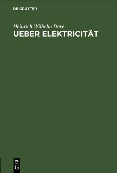 Produktbild: Ueber Elektricit&auml;t