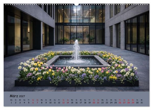 Produktbild: Urbane Oasen - Wo die Stadt aufblüht (hochwertiger Premium Wandkalender 2027 DIN A2 quer), Kunstdruck in Hochglanz