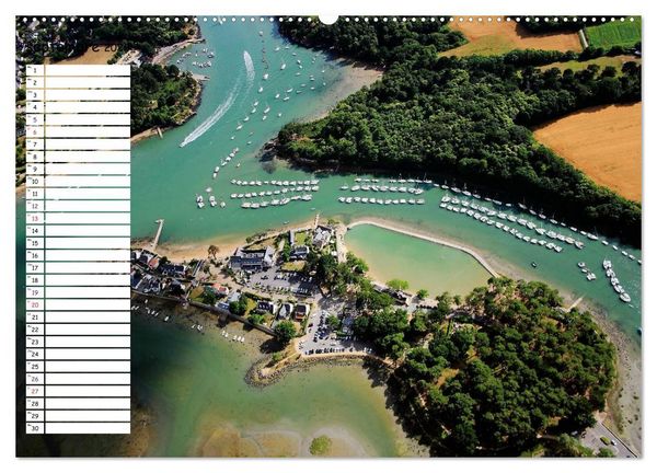 Produktbild: Le Golfe du Morbihan vu du ciel (Calendrier mural 2026 DIN A2 vertical) calendrier de bureau