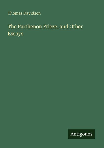 Produktbild: The Parthenon Frieze, and Other Essays
