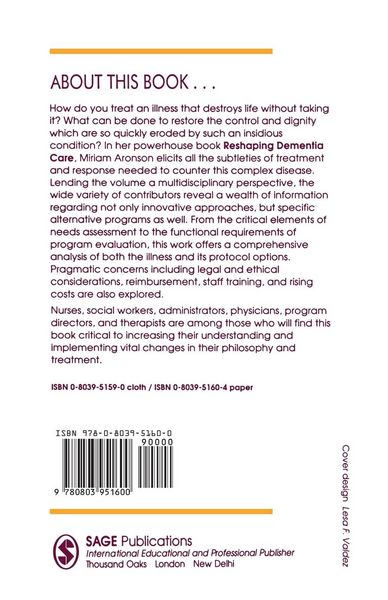 Produktbild: Reshaping Dementia Care