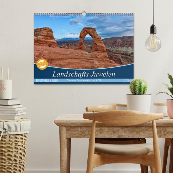 Produktbild: Landschafts Juwelen - Erlesene Landschaften der USA (Wandkalender 2026 DIN A3 quer), CALVENDO Monatskalender