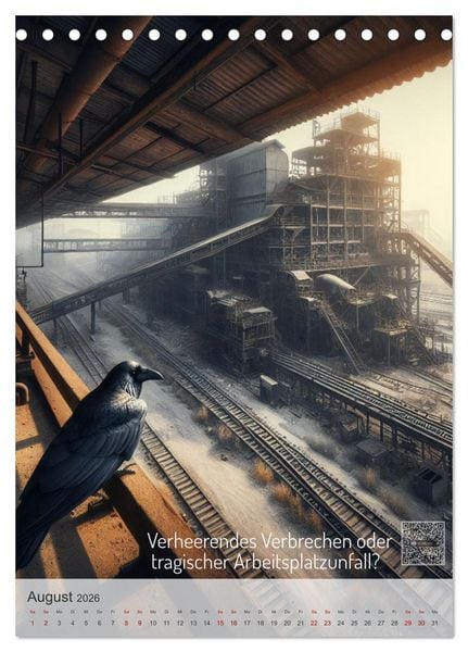 Produktbild: True Crime - Schatten der Vergangenheit (Tischkalender 2026 DIN A5 hoch), CALVENDO Monatskalender