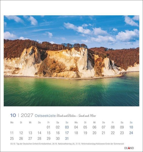 Produktbild: Ostseek&uuml;ste Postkartenkalender 2027 - Wind und Wellen - Sand und Meer
