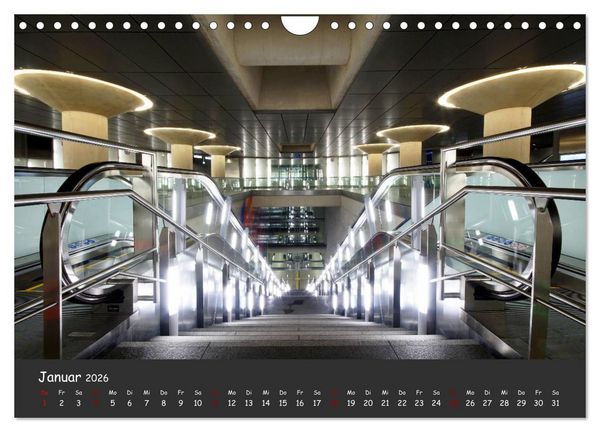 Produktbild: U-Bahn-Stationen des Westens (Wandkalender 2026 DIN A4 quer), CALVENDO Monatskalender