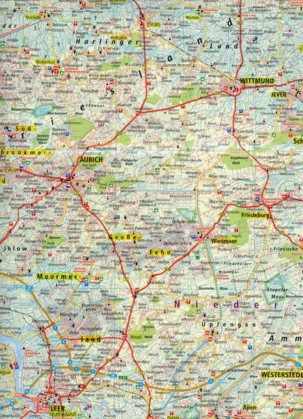 Produktbild: Publicpress Erlebnisf&uuml;hrer Ostfriesland, Friesland, Ammerland, Wesermarsch 1:170.000