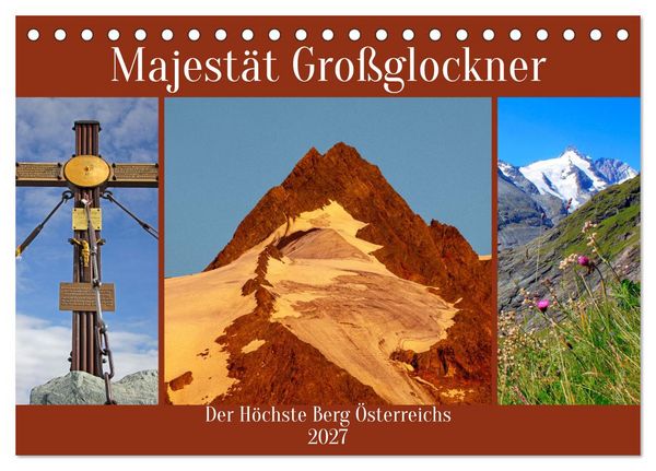 Produktbild: Majest&auml;t Gro&szlig;glockner (Tischkalender 2027 DIN A5 quer), CALVENDO Monatskalender