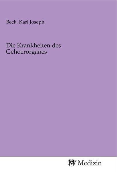 Produktbild: Die Krankheiten des Gehoerorganes