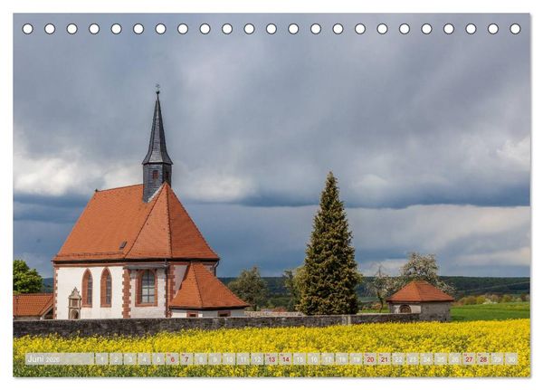 Produktbild: Ins Land der Franken fahren (Tischkalender 2026 DIN A5 quer), CALVENDO Monatskalender