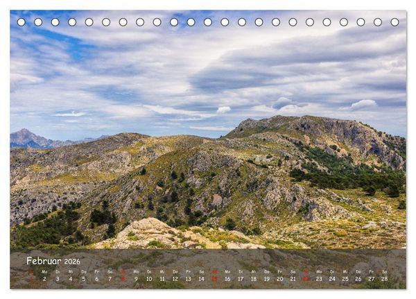 Produktbild: Bergparadies Mallorca (Tischkalender 2026 DIN A5 quer), CALVENDO Monatskalender