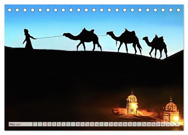 Produktbild: Marocco&rsquo;s Silent Desert (Desk Calendar 2027 DIN A5 landscape), CALVENDO 12 Month DeskCalendar