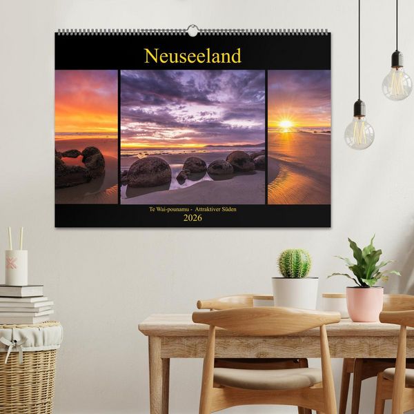 Produktbild: Neuseeland - Attraktiver S&uuml;den (Wandkalender 2026 DIN A2 quer), CALVENDO Monatskalender