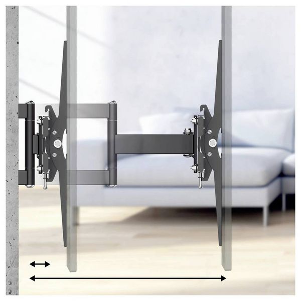 Produktbild: Hama TV-Wandhalterung 81,3cm (32") - 215,9cm (85") Ausziehbar, Neigbar, Schwenkbar