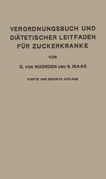 Produktbild: Verordnungsbuch und Di&auml;tetischer Leitfaden f&uuml;r Zuckerkranke