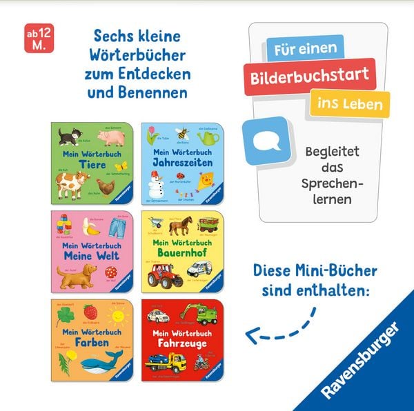 Produktbild: Meine ersten W&ouml;rter: 6 Mini-B&uuml;cher im Set