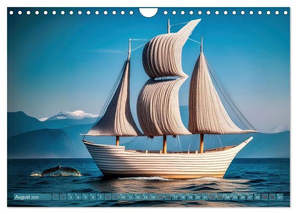 Produktbild: Stricken einmal anders (Wandkalender 2026 DIN A4 quer), CALVENDO Monatskalender