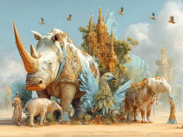 Produktbild: CALVENDO Puzzle Tierparadies | 1000 Teile Lege-Gr&ouml;&szlig;e 64x48cm Foto-Puzzle f&uuml;r gl&uuml;ckliche Stunden