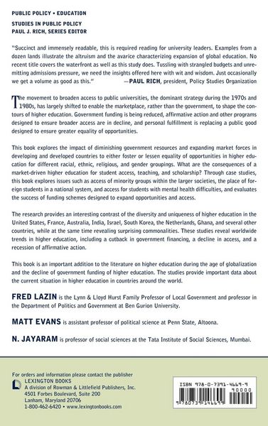Produktbild: Higher Education and Equality of Opportunity