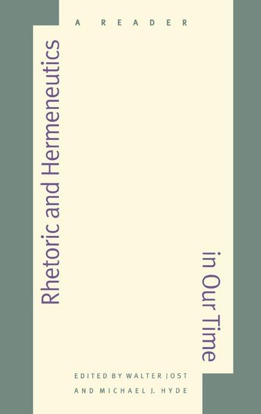 Produktbild: Rhetoric and Hermeneutics in Our Time