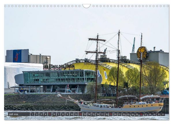 Produktbild: Hamburg - Ahoi zur gro&szlig;en Hafenrundfahrt (Wandkalender 2026 DIN A3 quer), CALVENDO Monatskalender