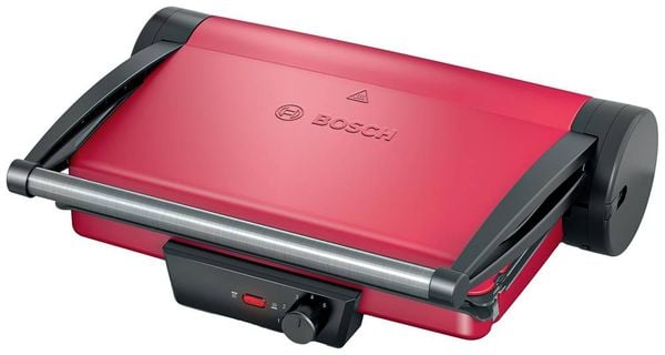 Bosch Haushalt TCG4104 Elektro Kontaktgrill Schwarz, Rot