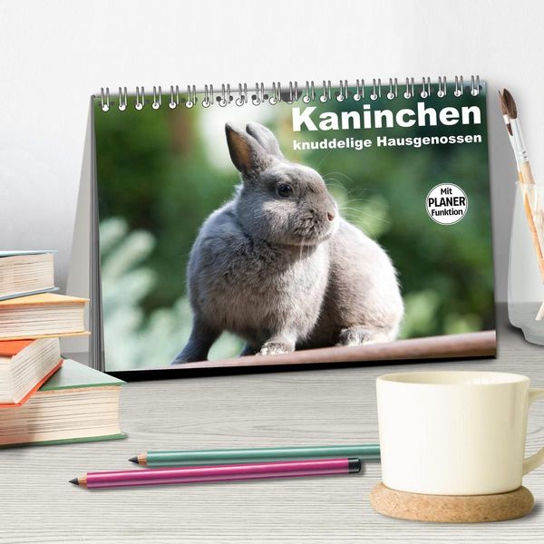 Produktbild: Kaninchen - knuddelige Hausgenossen (Tischkalender 2027 DIN A5 quer), CALVENDO Monatskalender