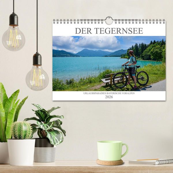 Produktbild: Der Tegernsee - Urlaubsparadies Bayerische Voralpen (Wandkalender 2026 DIN A4 quer), CALVENDO Monatskalender