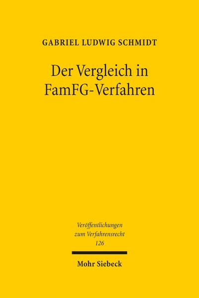 Produktbild: Der Vergleich in FamFG-Verfahren