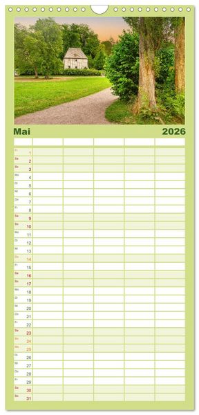 Produktbild: Familienplaner 2026 - Weimar - Kulturstadt im Herzen Europas mit 5 Spalten (Wandkalender, 21 x 45 cm) CALVENDO