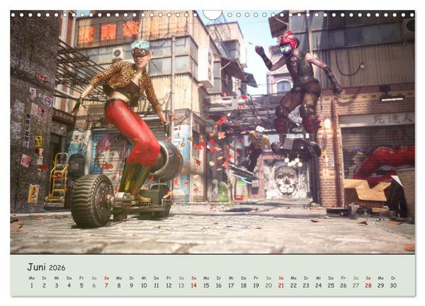 Produktbild: Science Fiction Cyberpunk (Wandkalender 2026 DIN A3 quer), CALVENDO Monatskalender