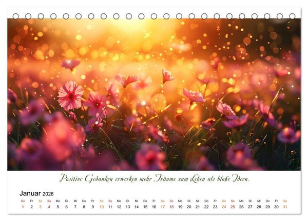 Produktbild: Freu Dich Motivations-Kalender (Tischkalender 2026 DIN A5 quer), CALVENDO Monatskalender