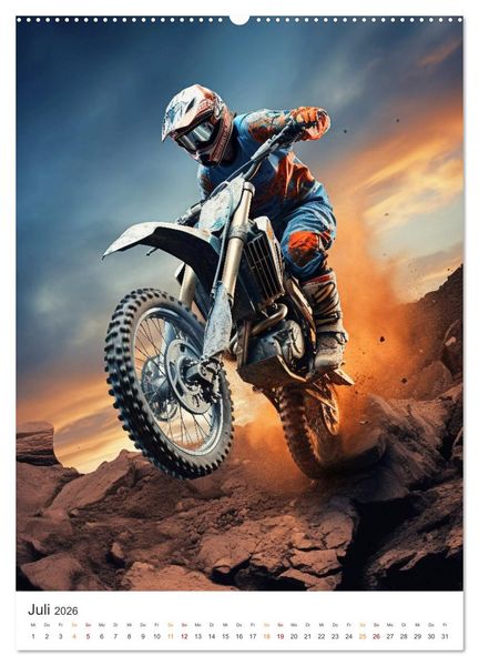 Produktbild: Motocross - Mit Leib und Seele dabei (Wandkalender 2026 DIN A2 hoch), CALVENDO Monatskalender