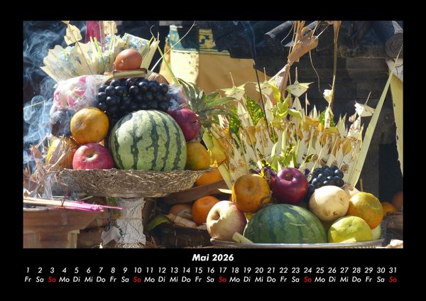 Produktbild: Obstkalender 2026 Fotokalender DIN A3