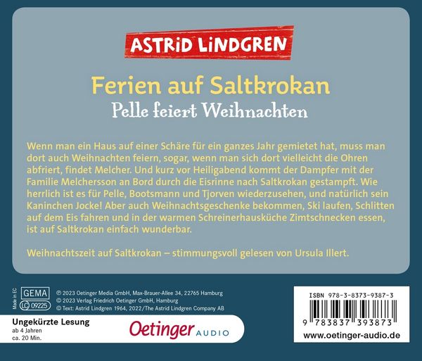 Produktbild: Ferien auf Saltkrokan. Pelle feiert Weihnachten