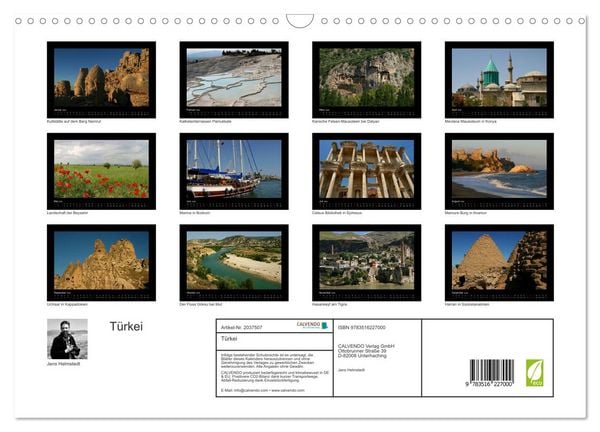 Produktbild: T&uuml;rkei (Wandkalender 2026 DIN A3 quer), CALVENDO Monatskalender