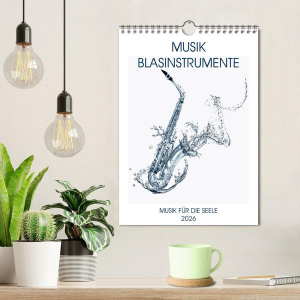 Produktbild: Musik Blasinstrumente (Wandkalender 2026 DIN A4 hoch), CALVENDO Monatskalender