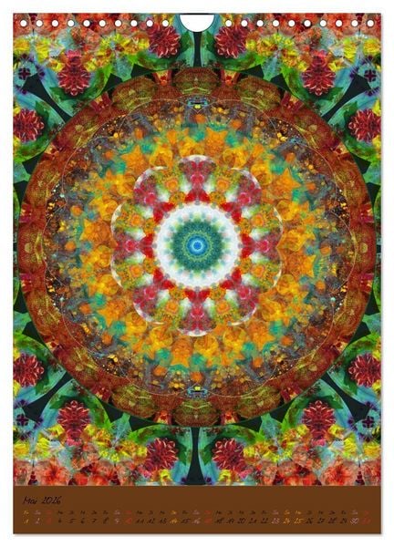 Produktbild: FLORALE MANDALAS (Wandkalender 2026 DIN A4 hoch), CALVENDO Monatskalender