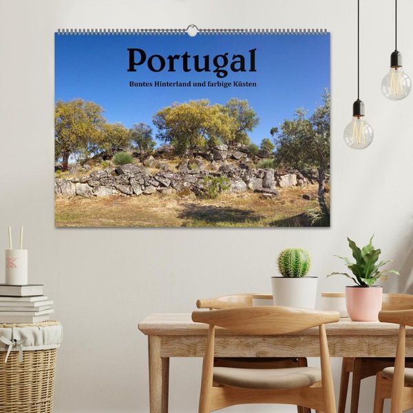 Produktbild: Portugal Buntes Hinterland und farbige K&uuml;sten (Wandkalender 2026 DIN A2 quer), CALVENDO Monatskalender