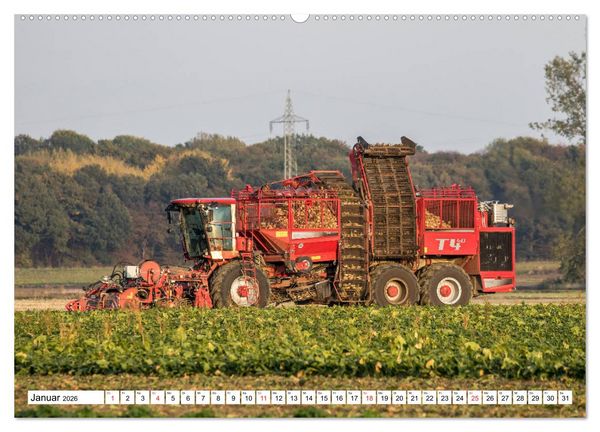 Produktbild: Landmaschinen zum Anfassen nah (Wandkalender 2026 DIN A2 quer), CALVENDO Monatskalender