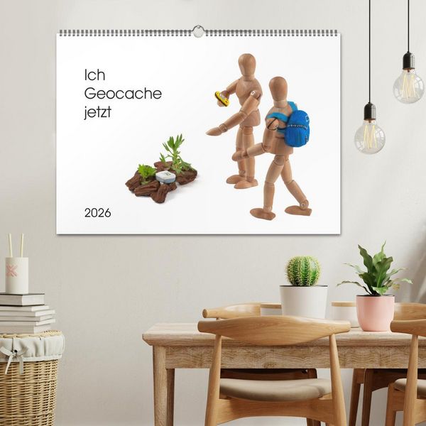 Produktbild: Ich Geocache jetzt (Wandkalender 2026 DIN A2 quer), CALVENDO Monatskalender