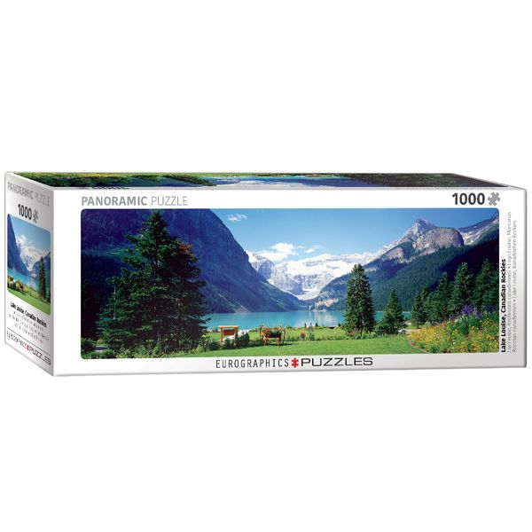 Produktbild: Panoramic Puzzle 1000 Teile - Lake Louise Canadian Rockies