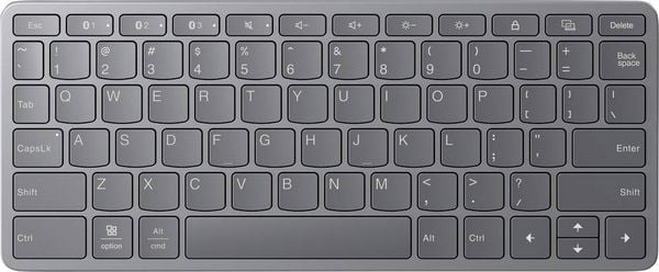 Produktbild: Lenovo Multi-Device Wireless Keyboard(P) Kabellos Tastatur Deutsch, QWERTZ Grau
