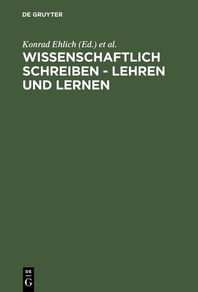 Produktbild: Wissenschaftlich schreiben - lehren und lernen