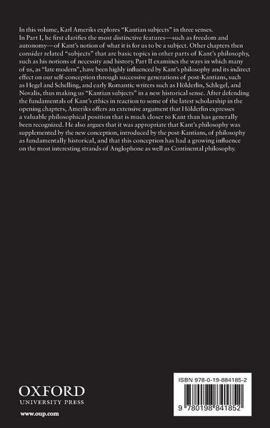 Produktbild: Kantian Subjects